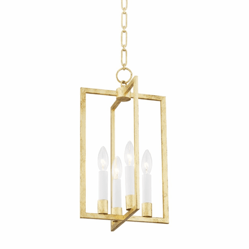 Hudson Valley Middleborough 4 Light Small Pendant - Gold Leaf - MDS420-GL