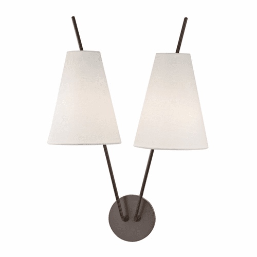 Hudson Valley Milan 2-LT Wall Sconce - Old Bronze - 6322-OB