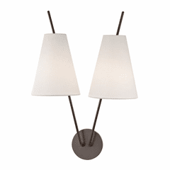 Hudson Valley Milan 2-LT Wall Sconce - Old Bronze - 6322-OB