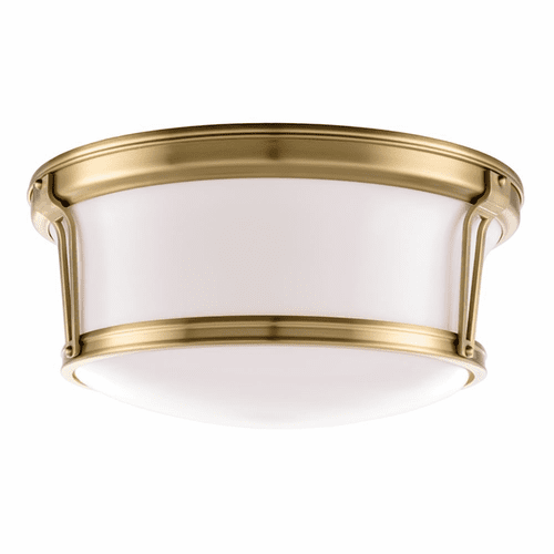 Hudson Valley Newport 3-LT Flush Mount - Aged Brass - 6515-AGB