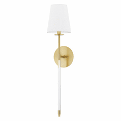 Hudson Valley Niagra 1 Light Wall Sconce - Aged Brass - 2041-AGB
