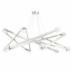 Hudson Valley Orbit 12 Light Chandelier - Polished Nickel - 2756-PN