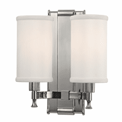 Hudson Valley Palmdale 2-LT Wall Sconce - Polished Nickel - 1122-PN