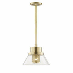 Hudson Valley Paoli 1-LT Small Pendant - Aged Brass - 4031-AGB