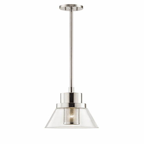 Hudson Valley Paoli 1-LT Small Pendant - Polished Nickel - 4031-PN