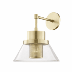 Hudson Valley Paoli 1-LT Wall Sconce - Aged Brass - 4030-AGB
