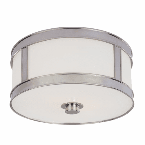 Hudson Valley Patterson 1-LT Flush Mount - Polished Nickel - 5510-PN