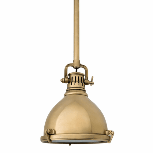 Hudson Valley Pelham 1-LT Pendant - Aged Brass - 2210-AGB