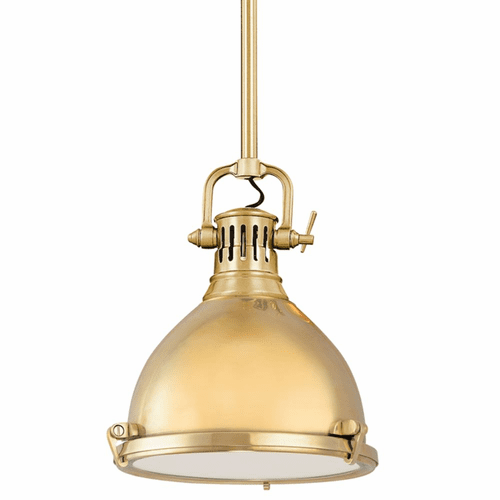 Hudson Valley Pelham 1-LT Pendant - Aged Brass - 2211-AGB