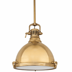 Hudson Valley Pelham 1-LT Pendant - Aged Brass - 2212-AGB