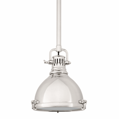 Hudson Valley Pelham 1-LT Pendant - Polished Nickel - 2210-PN