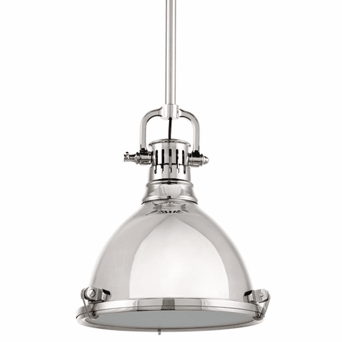 Hudson Valley Pelham 1-LT Pendant - Polished Nickel - 2211-PN