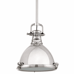 Hudson Valley Pelham 1-LT Pendant - Polished Nickel - 2211-PN
