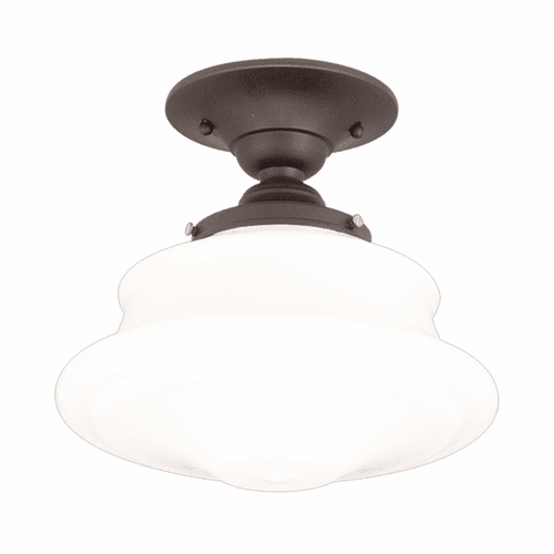 Hudson Valley Petersburg 1-LT Semi Flush - Old Bronze - 3416F-OB