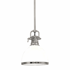 Hudson Valley Randolph 1-LT Pendant - Polished Nickel - 2623-PN