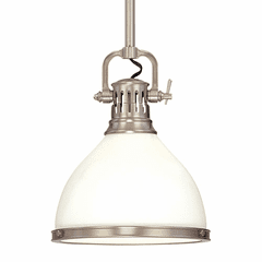 Hudson Valley Randolph 1-LT Pendant - Satin Nickel - 2623-SN Hudson Valley Randolph 1-LT Pendant - Satin Nickel - 2623-SN