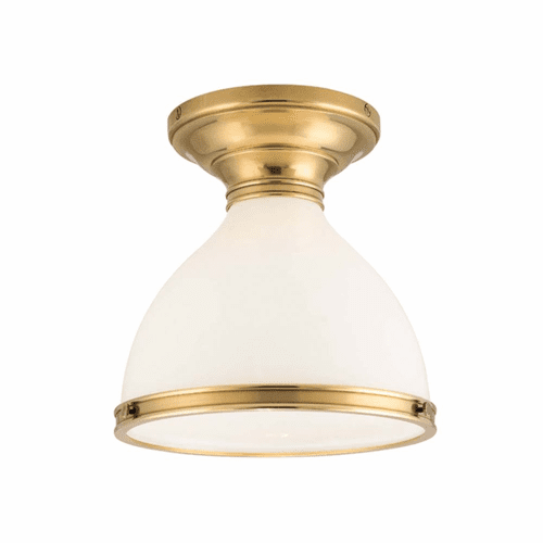 Hudson Valley Randolph 1-LT Semi Flush - Aged Brass - 2612-AGB