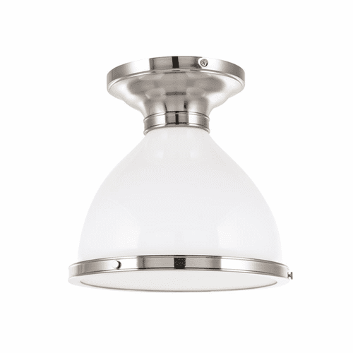 Hudson Valley Randolph 1-LT Semi Flush - Satin Nickel - 2612-SN