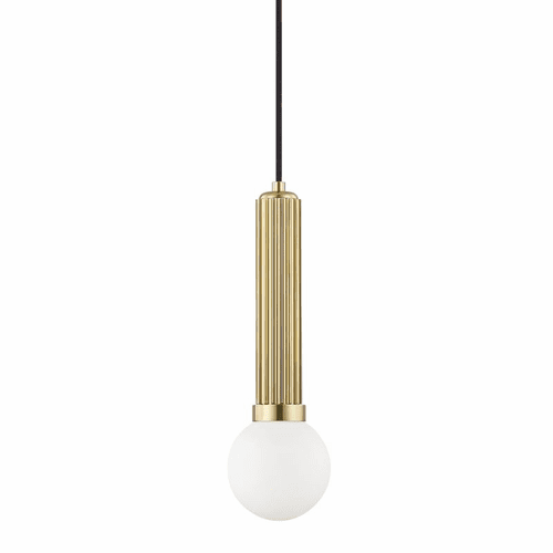 Hudson Valley Reade 1-LT Pendant - Aged Brass - 5104-AGB
