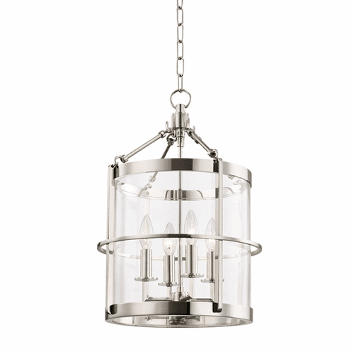 Hudson Valley Ren 4-LT Small Pendant - Polished Nickel - BKO200-PN