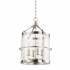 Hudson Valley Ren 4-LT Small Pendant - Polished Nickel - BKO200-PN