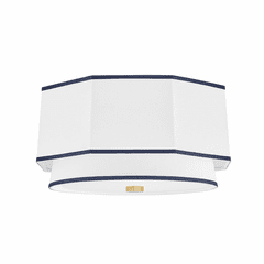 Hudson Valley Riverdale 2-LT Flush Mount - Aged Brass - 3218-AGB