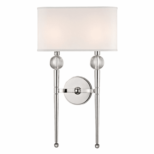 Hudson Valley Rockland 2-LT Wall Sconce - Polished Nickel - 8422-PN
