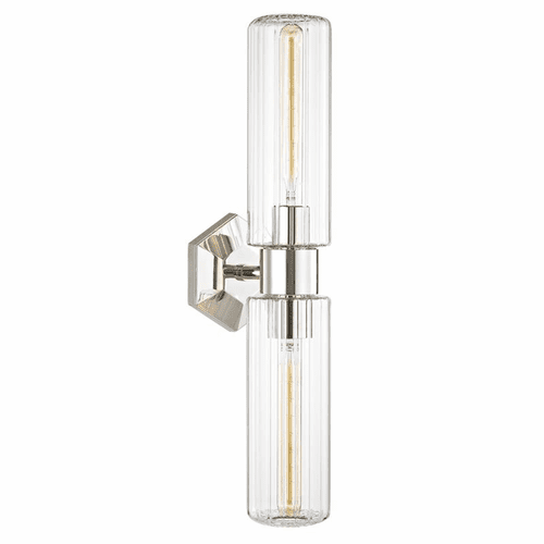 Hudson Valley Roebling 2-LT Wall Sconce - Polished Nickel - 5124-PN