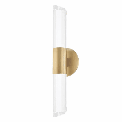 Hudson Valley Rowe 2-LT Wall Sconce - Aged Brass - 6052-AGB