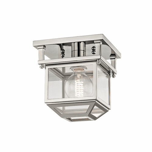 Hudson Valley Rutherford 1-LT Semi Flush - Polished Nickel - 5608-PN