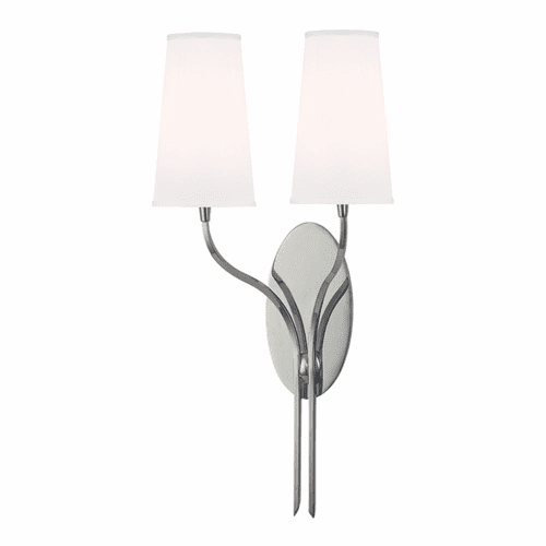 Hudson Valley Rutland 2-LT Wall Sconce - Plshd Nickel - 3712-PN-WS