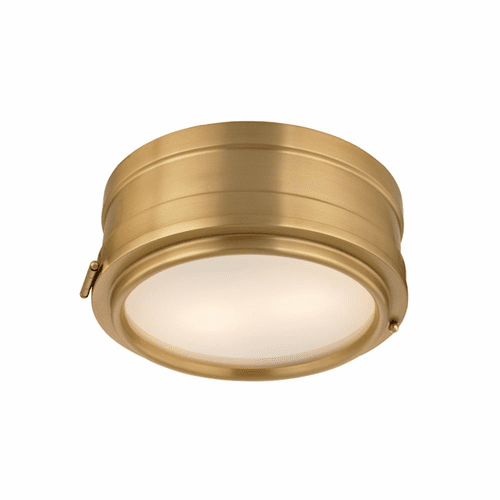 Hudson Valley Rye 2-LT Flush Mount - Aged Brass - 2311-AGB