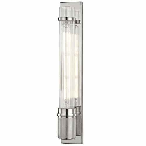 Hudson Valley Shaw 1-LT Wall Sconce - Polished Nickel - 1200-PN