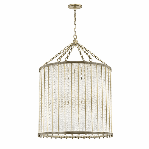 Hudson Valley Shelby 12-LT Pendant - Aged Brass - 8140-AGB