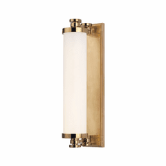 Hudson Valley Sheridan LED Bath Light Bracket - Aged Brass - 9708-AGB