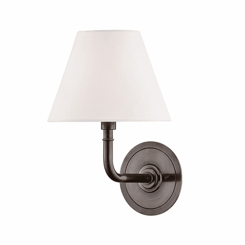 Hudson Valley Signature No.1 1-LT Wall Sconce - Distressed Bronze - MDS600-DB