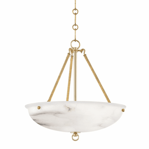 Hudson Valley Somerset 3 Light Pendant - Aged Brass - MDS811-AGB