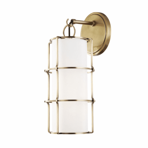 Hudson Valley Sovereign 1-LT Wall Sconce - Aged Brass - 1500-AGB