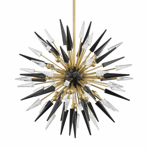 Hudson Valley Sparta 12-LT Chandelier - Aged Brass - 9031-AGB
