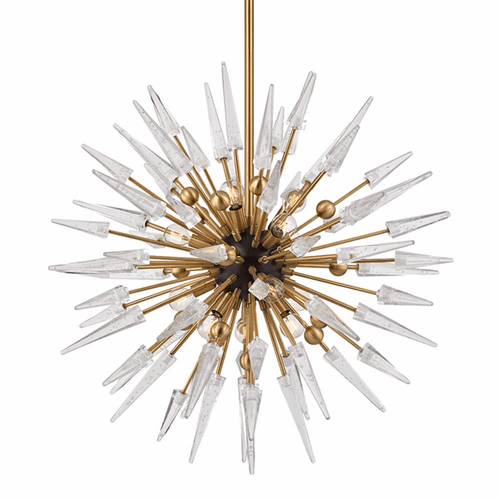 Hudson Valley Sparta 12-LT Chandelier - Aged Brass - 9032-AGB