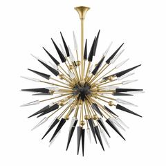 Hudson Valley Sparta 18-LT Chandelier - Aged Brass - 9047-AGB