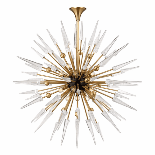 Hudson Valley Sparta 18-LT Chandelier - Aged Brass - 9048-AGB