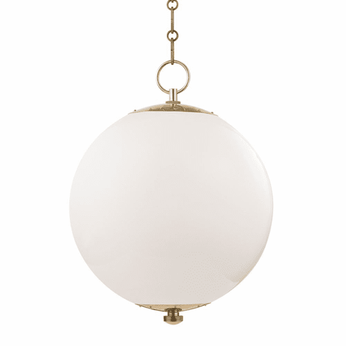 Hudson Valley Sphere No.1 1-LT Large Pendant - Aged Brass - MDS701-AGB