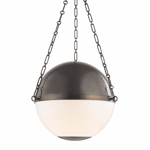 Hudson Valley Sphere No.2 3-LT Large Pendant - Distressed Bronze - MDS751-DB