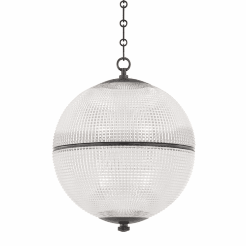 Hudson Valley Sphere No. 3 1 Light Large Pendant - Distressed Bronze - MDS801-DB