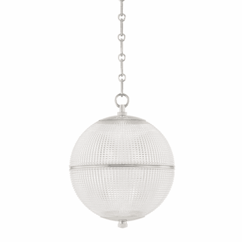 Hudson Valley Sphere No. 3 1 Light Small Pendant - Polished Nickel - MDS800-PN