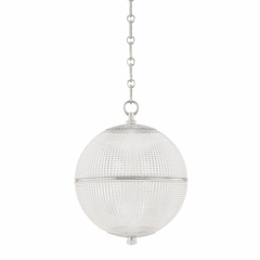 Hudson Valley Sphere No. 3 1 Light Small Pendant - Polished Nickel - MDS800-PN