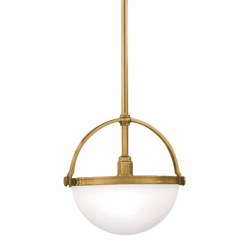 Hudson Valley Stratford 1-LT Pendant - Aged Brass - 3312-AGB