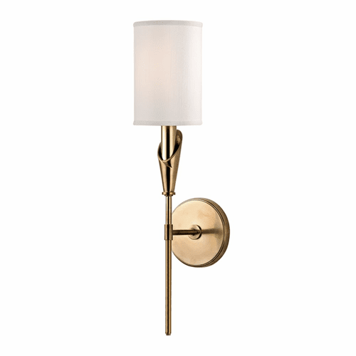 Hudson Valley Tate 1-LT Wall Sconce - Aged Brass - 1311-AGB