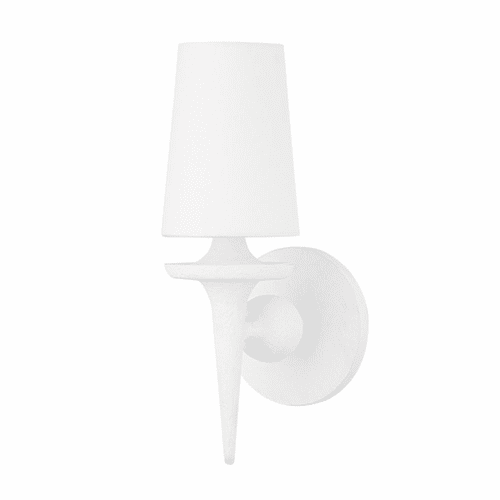 Hudson Valley Torch 1 Light Wall Sconce - White Plaster - 6601-WP